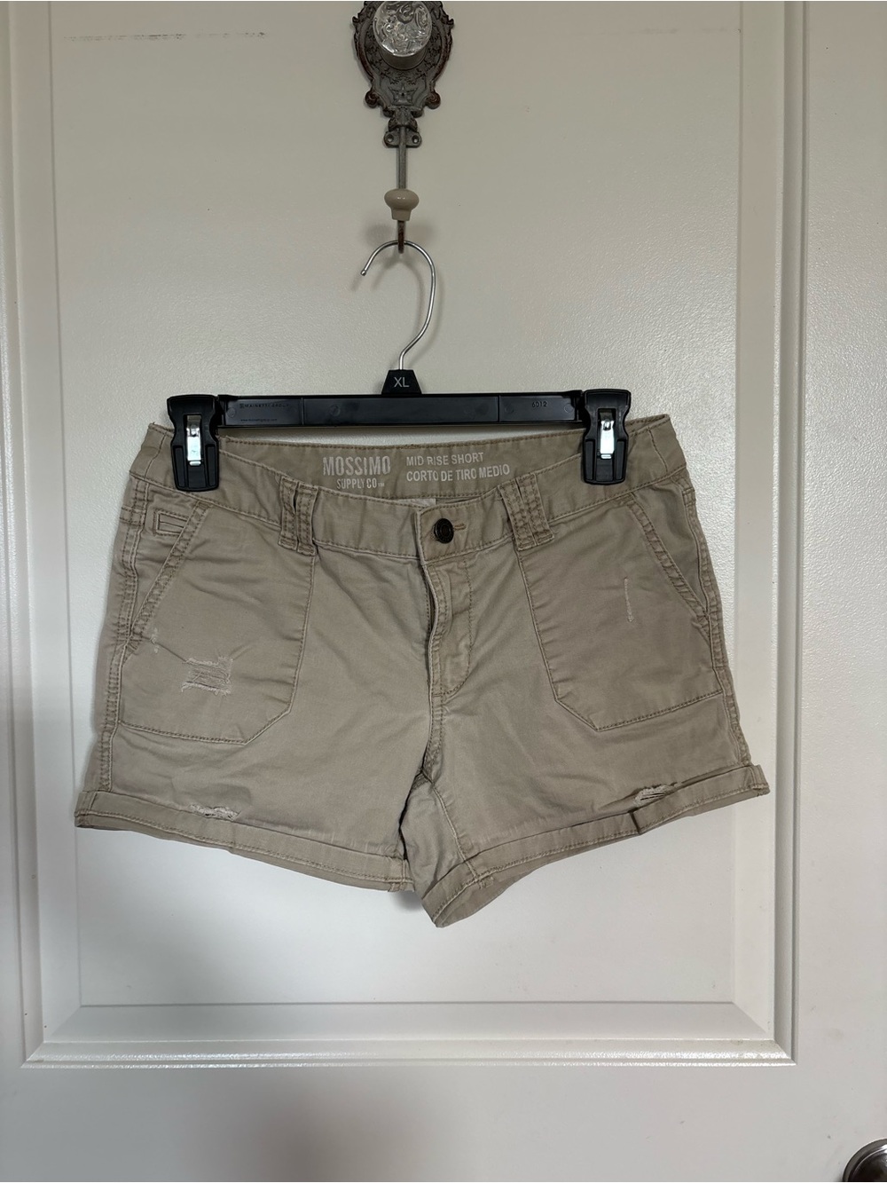 Mossimo Supply Co. Mid-Rise Khaki Shorts
